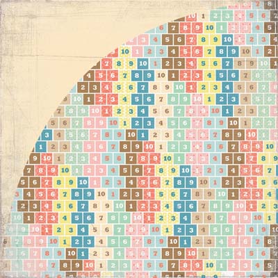 BasicGrey - Hopscotch - Skip to My Lou 12x12 d/sided paper  (pack of 10)