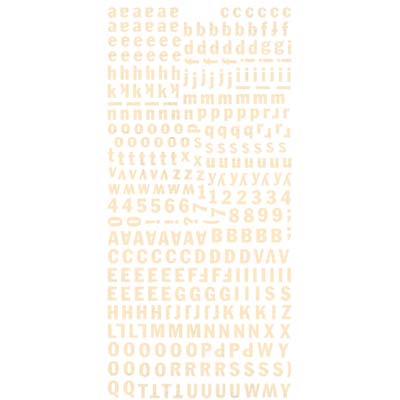 BasicGrey - Hopscotch - Micro Mono Alpha Stickers  (pack of 5)