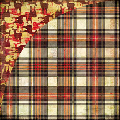 BasicGrey - Jovial - Tartan Plaid 12x12 d/sided paper  (pack of 10)
