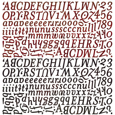 BasicGrey - Jovial - Alphabet Stickers  (pack of 5)