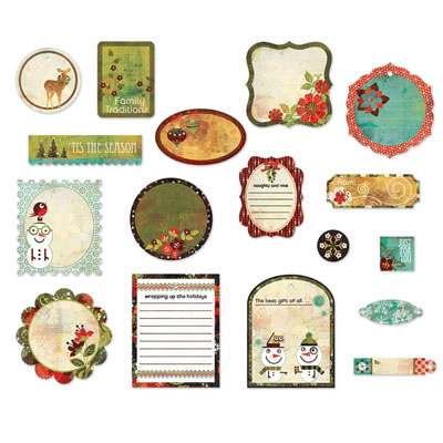 BasicGrey - Jovial - Pieces Die Cut Shapes  (sold in 3's)