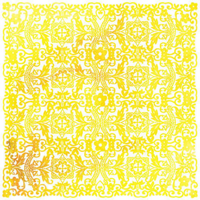 BasicGrey - June Bug - Yellow Tablecloth Doilies intricately cut paper  (pack of 5)