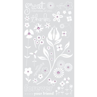 BasicGrey - Kioshi - Sparkling Rubs white  (sold in 3's)