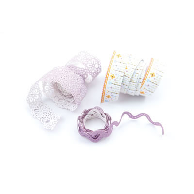 BasicGrey - Kioshi - Ribbon Doilies  (sold in 3's)