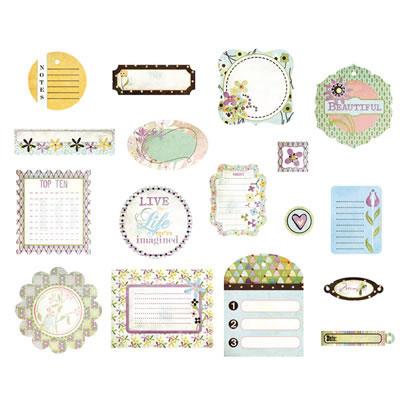 BasicGrey - Kioshi - Pieces Die Cut Shapes  (sold in 3's)