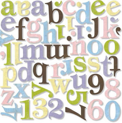 BasicGrey - LilyKate Mini Monograms  (pack of 5)