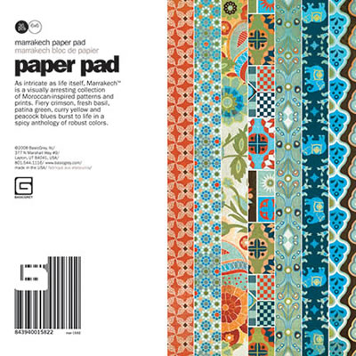 BasicGrey - Marrakech 6x6 Paper Pad  (sold in 3's)
