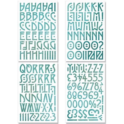 BasicGrey - Max & Whiskers - Chip Sticker ABC's  (sold in 3's)
