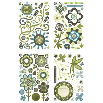 BasicGrey - Marjolaine - Chip Sticker Shapes  (sold in 3's)