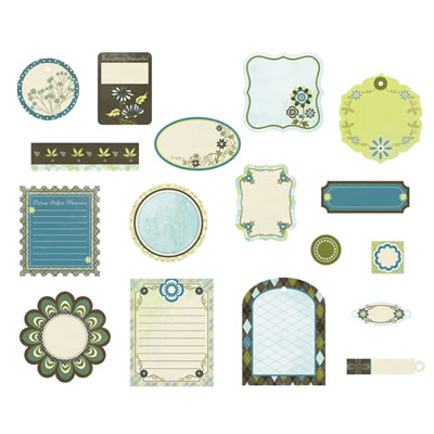 BasicGrey - Marjolaine - Pieces Die Cut Shapes  (sold in 3's)