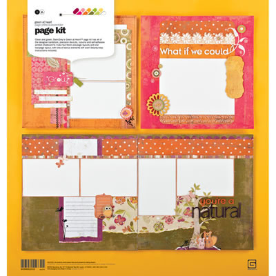 BasicGrey - Green at Heart - Page Kit  (sold in 3's)