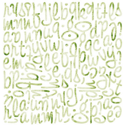 BasicGrey - Porcelain Wilma Mini Mono Stickers  (pack of 5)