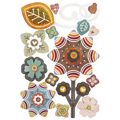 BasicGrey - Pyrus - Pops Layer Stickers  (sold in 3's)