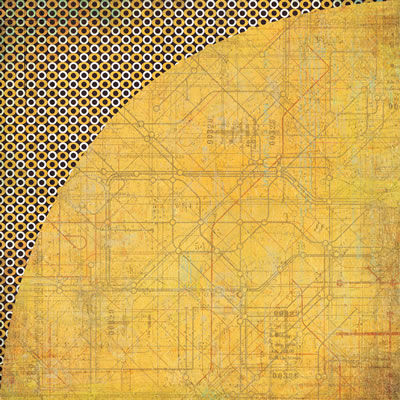 BasicGrey - Wander - Travel Size 12x12 d/sided paper  (pack of 10)