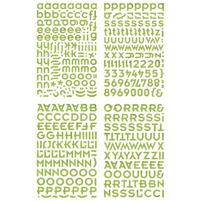 BasicGrey - Wander - Chip Sticker ABC  (sold in 3's)