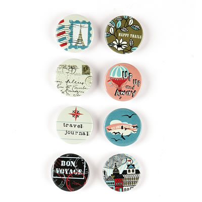 BasicGrey - What's Up - Metal Flair Stickers  (sold in 3's)