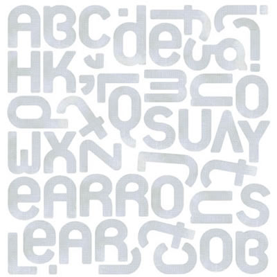 BasicGrey - Wisteria - Elbow Mono Stickers  (pack of 5)
