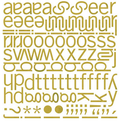 BasicGrey - Wisteria - Sweets Mini Mono Stickers  (pack of 5)