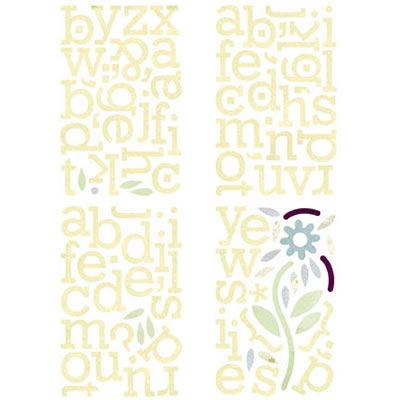 BasicGrey - Wisteria - Chip Sticker ABC  (sold in 3's)