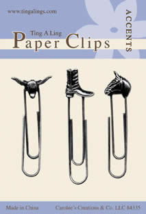 Carolee's Creations - Cowboy Paper Clips  (sold in 3's)