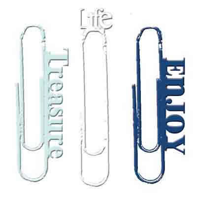 Carolee's Creations - Paper Clips - Treasure Life  (sold in 3's)