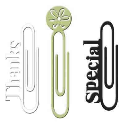 Carolee's Creations - Paper Clips - Special Thanks  (sold in 3's)