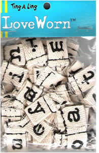 Carolee's Creations - Love Worn Natural Love Letter  (sold in 3's)