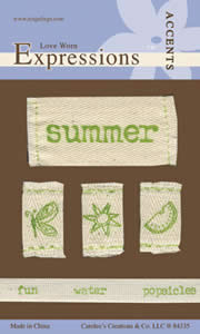 Carolee's Creations - Summer Love Worn Expressions  (sold in 3's)