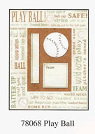 Carolee's Creations - Play Ball frame - baseball/softball  (sold in 3's)