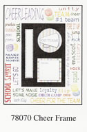 Carolee's Creations - Cheer Frame  (sold in 3's)