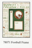 Carolee's Creations - Football Frame  (sold in 3's)