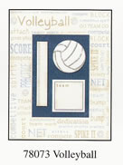 Carolee's Creations - Volleyball Frame  (sold in 3's)