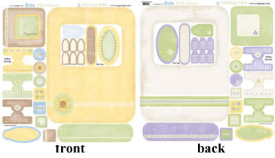 Carolee's Creations - Sunshine Rounded Flip Frame  (sold in 3's)