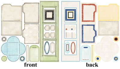 Carolee's Creations - Stitched File Flip Frame  (sold in 3's)