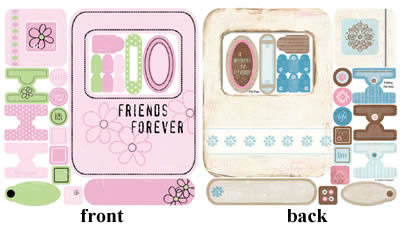 Carolee's Creations - Simply Worn Rounded Flip Frame  (sold in 3's)