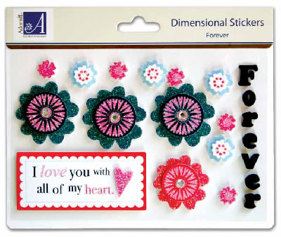 Carolee's Creations - Forever Dimensional Foam Stickers  (sold in 3's)