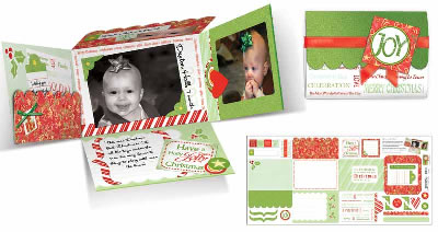 Carolees Creations - Christmas Time Again Mini Album  (sold in 3's)