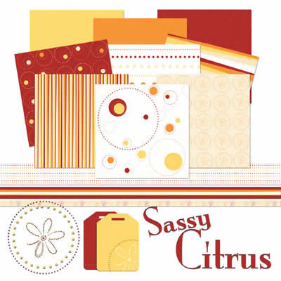 Carolee's Creations - Sassy Citrus Digital Kit  (sold individually)