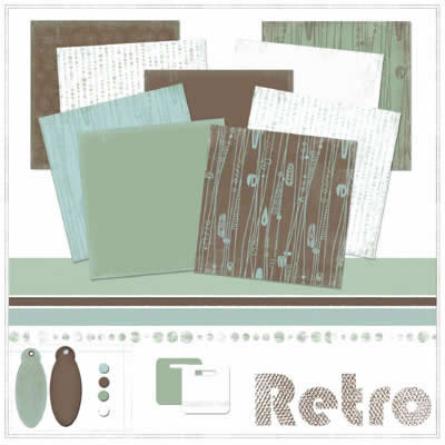 Carolee's Creations - Retro Digital Kit  (sold individually)