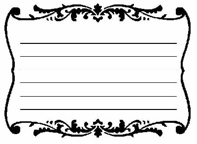 Carolee's Creations - Swirls for Sentiments Clear Rubber Stamps  (sold individually)