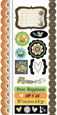 Carolees Creations - Groove Move Cardstock Stickers  (pack of 5)
