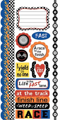 Carolees Creations - Rev 'em Up Cardstock Stickers  (pack of 5)