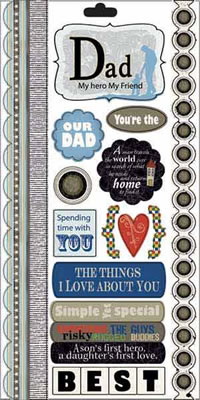 Carolees Creations - You're the Best Cardstock Stickers  (pack of 5)