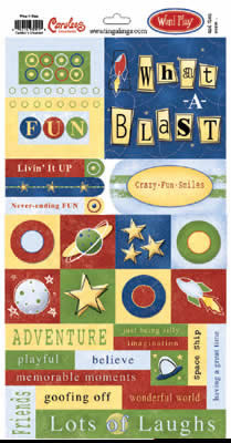 Carolee's Creations - What  a Blast Word Play Stickers  (pack of 5)