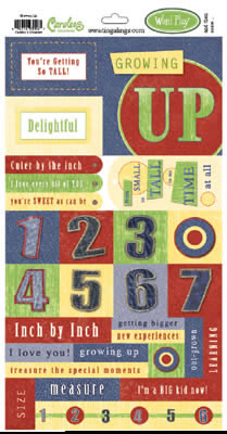 Carolee's Creations - Growing Up Word Play Stickers  (pack of 5)