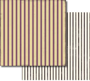 Carolees Creations - Ticking 12x12 patterned paper  (pack of 10)