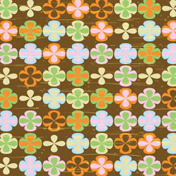 Carolees Creations - Flower Power 12x12 paper  (pack of 10)