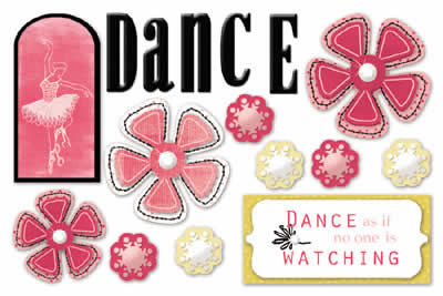 Carolees Creations - Dance Foam Stickers  (sold in 3's)