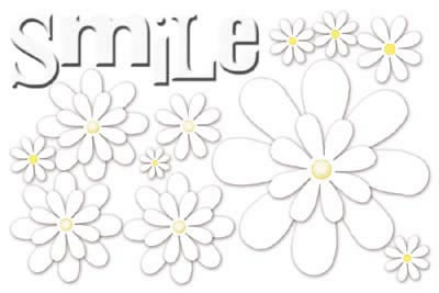 Carolees Creations - Smile Foam Stickers  (sold in 3's)
