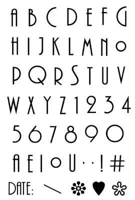 Carolee's Creations - Retro Rendezvous Rubber Stamps  (sold individually)
